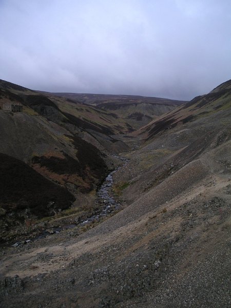bunton_lookingupthevalley.jpg - View up the valley from Bunton Level mineshop.