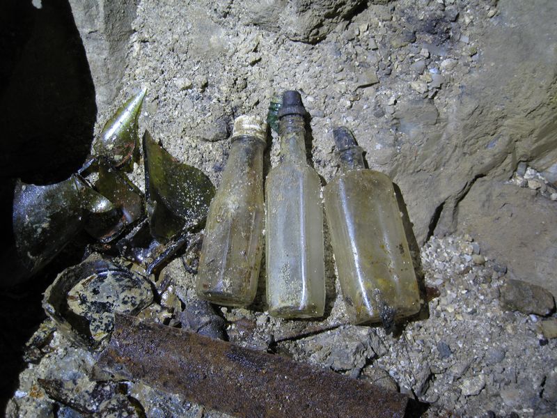 IMG_4546.JPG - A few intact bottles near the compressor.