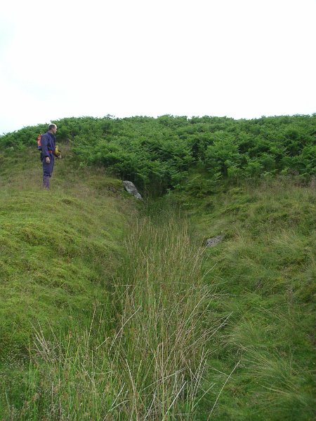 sh_possiblelev.jpg - Up on the moor above the low level is this depression and gully - looks like a possible level?