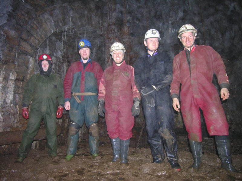 sfl_TH_team.jpg - Weather unknow, wet, muddy and cold, wish you were here! Photo by Tony.