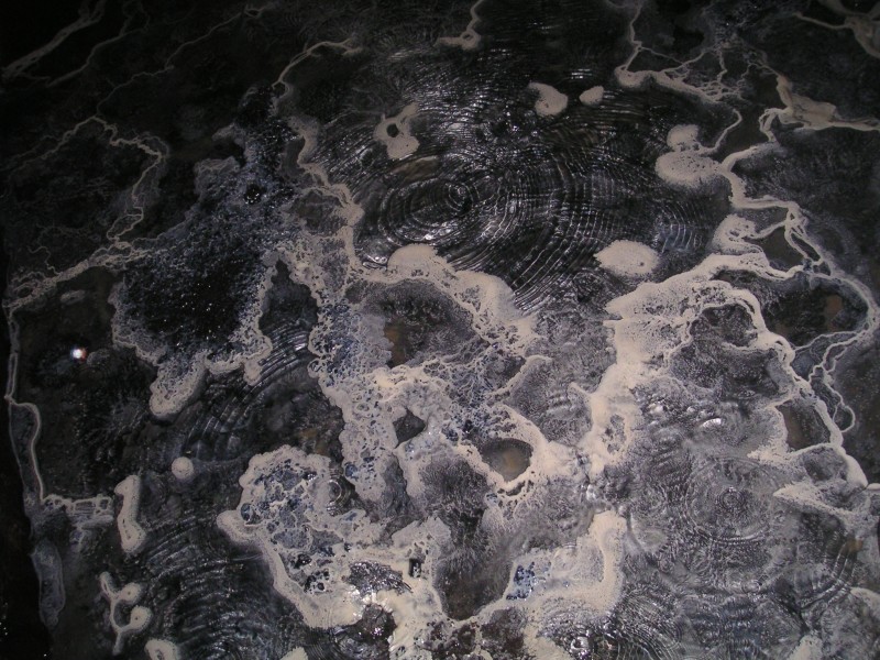 sc_lcv_24m_calcitefloor3.jpg - A close up of the calcite 'coral' on the level floor.