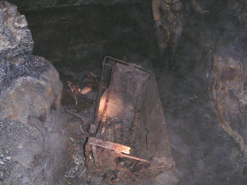 Pict0033.jpg - A surviving ore truck in the Smallcleugh Cross cut.