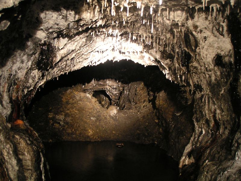 rg_bottomofshaft_grotto.jpg - The grotto that greeted us at the bottom of the shaft. This is the way to go.